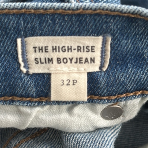 NWT MADEWELL The Plus High-Rise Slim Boyjean in Neal Wash: TENCEL Denim Size 32P - Picture 9 of 9